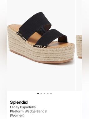 Splendid Lacey espadrille platform wedges